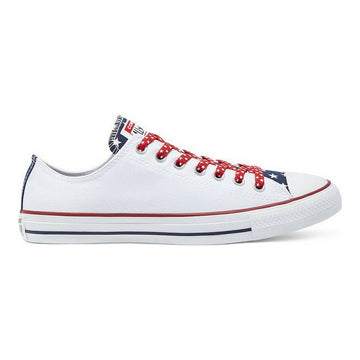 Scarpe Casual da Donna Converse Chuck Taylor Stars Stripes Bianco