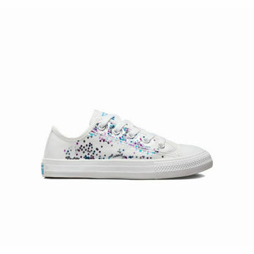 Scarpe da Tennis Casual Bambino Converse Chuck Taylor All-Star Stelle Bianco