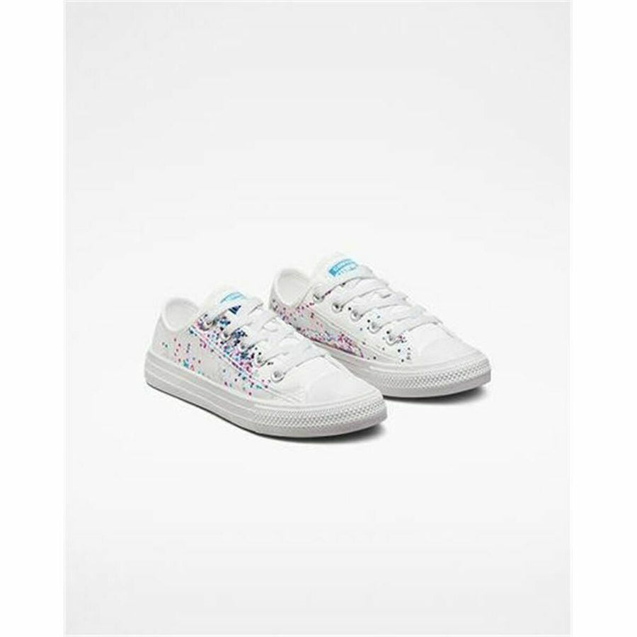 Scarpe da Tennis Casual Bambino Converse Chuck Taylor All-Star Stelle Bianco