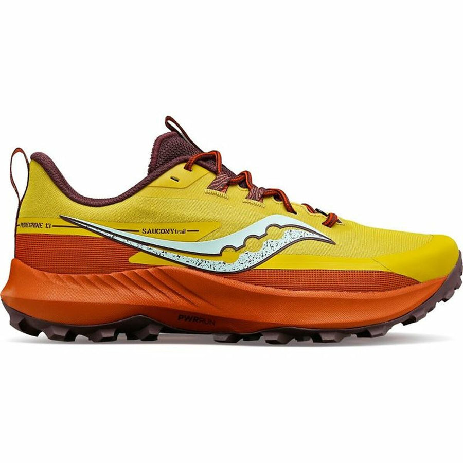 Scarpe da Running per Adulti Saucony Saucony Peregrine 13 Giallo Arancio Donna