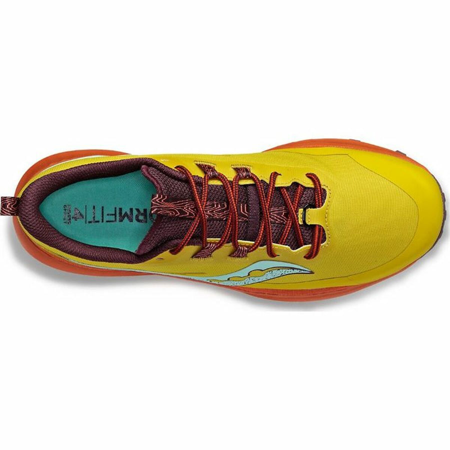 Scarpe da Running per Adulti Saucony Saucony Peregrine 13 Giallo Arancio Donna