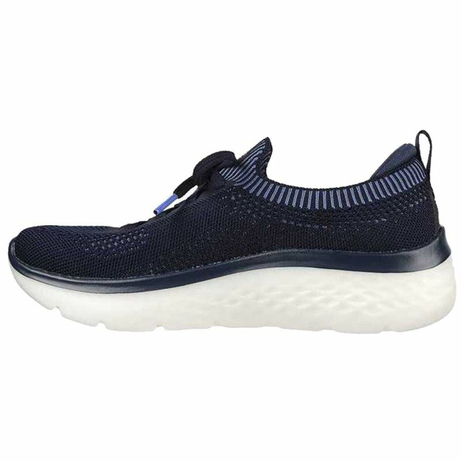 Scarpe da Running per Adulti Skechers Engineered Flat Knit W Azzurro Nero