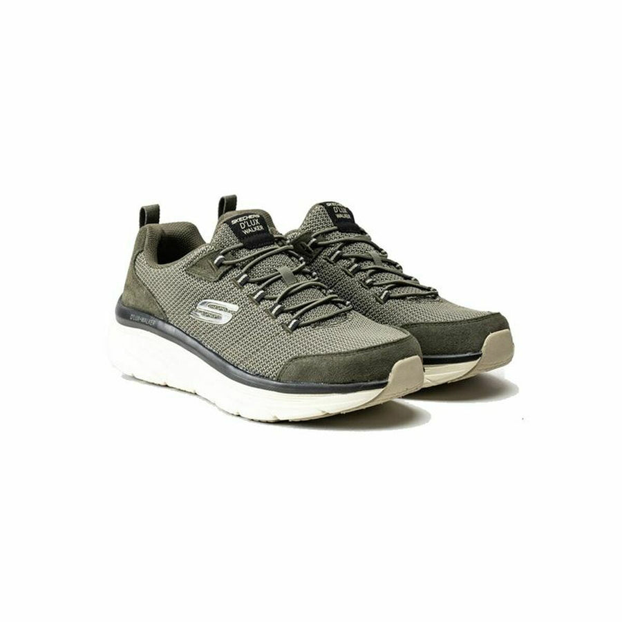 Scarpe Sportive Uomo Skechers D'lux Walker Oliva