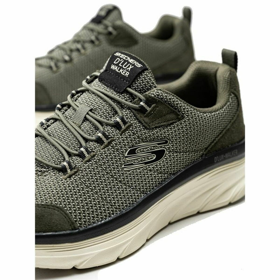 Scarpe Sportive Uomo Skechers D'lux Walker Oliva