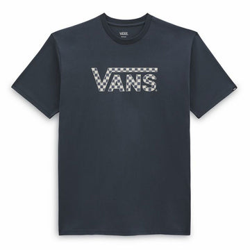 Maglia a Maniche Corte Vans Checkered  Azzurro Uomo