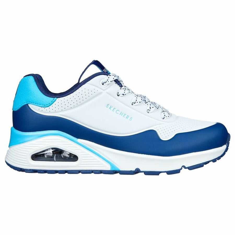 Scarpe Sportive da Donna Skechers Pop Color Fun! Azzurro Bianco