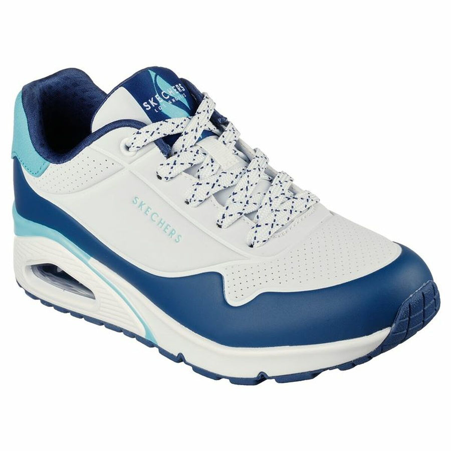 Scarpe Sportive da Donna Skechers Pop Color Fun! Azzurro Bianco