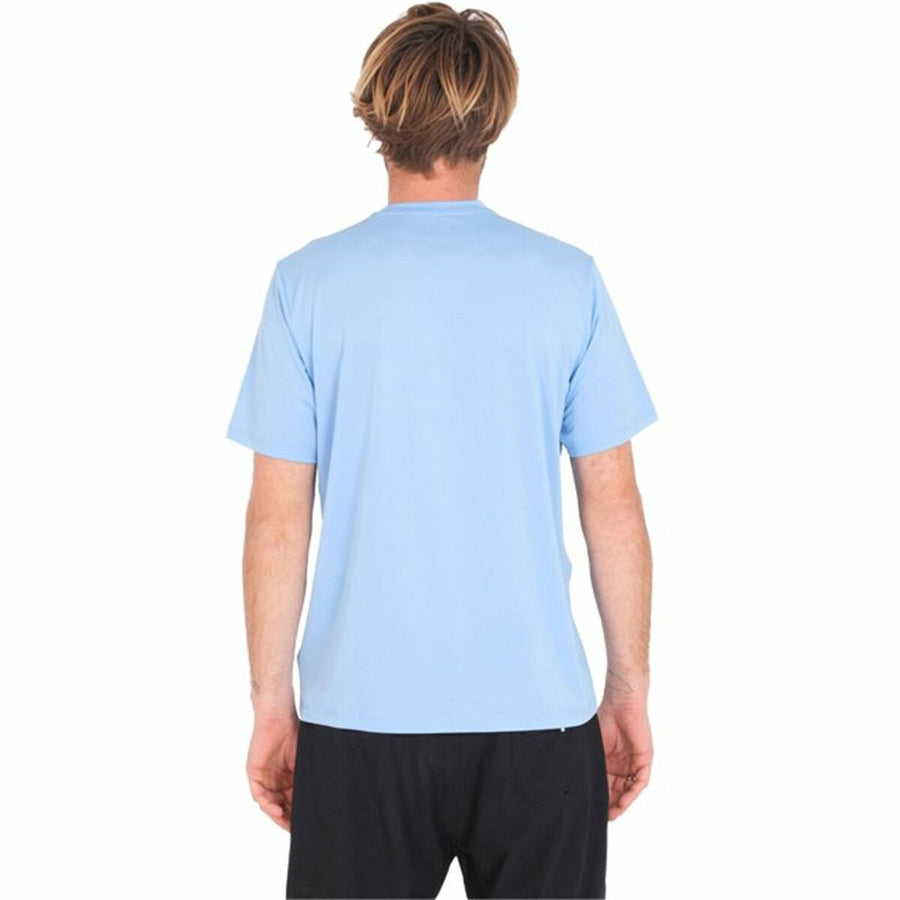 Maglia a Maniche Corte Uomo Hurley Halfer Gradient UPF Azzurro