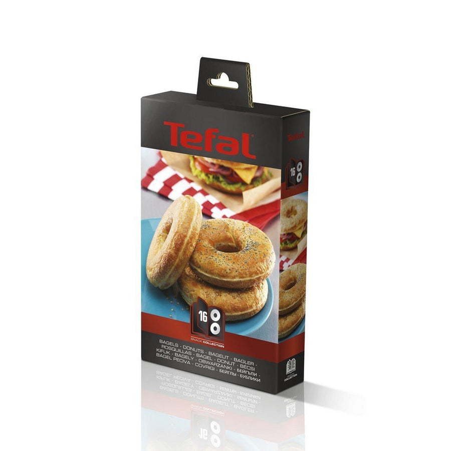 Stampo sagomato Tefal Bagels Snack Collection Piastra Grill Elettrica Nero