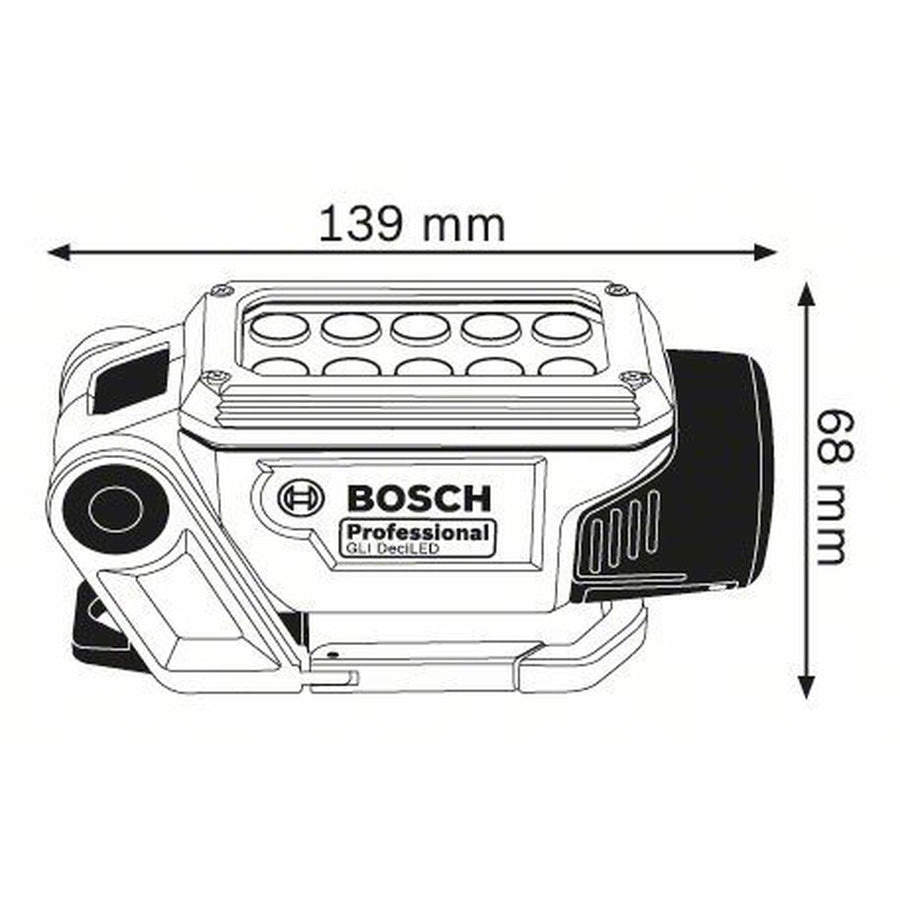 Torcia LED BOSCH GLI DeciLED Professional 12 V