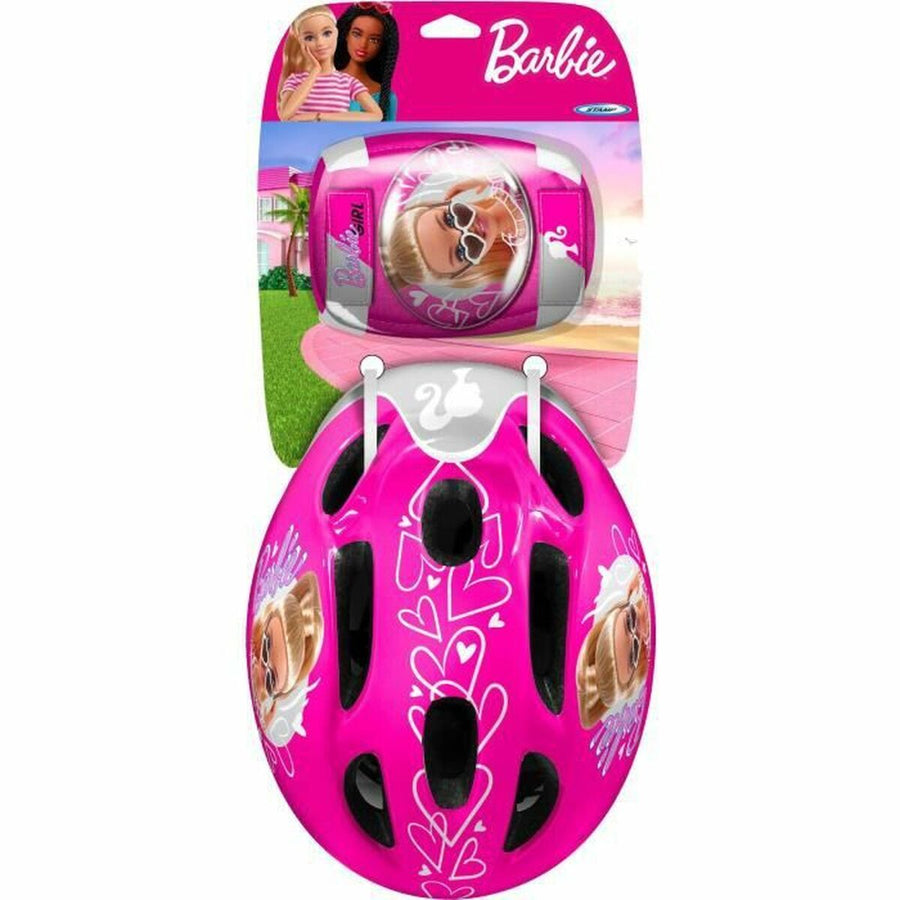 Kit casco e ginocchiere Barbie