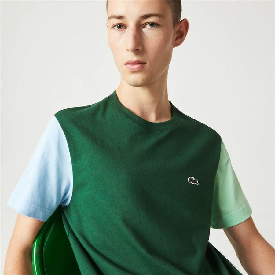 Maglia a Maniche Corte Uomo Lacoste Tee-Shirt Verde Uomo