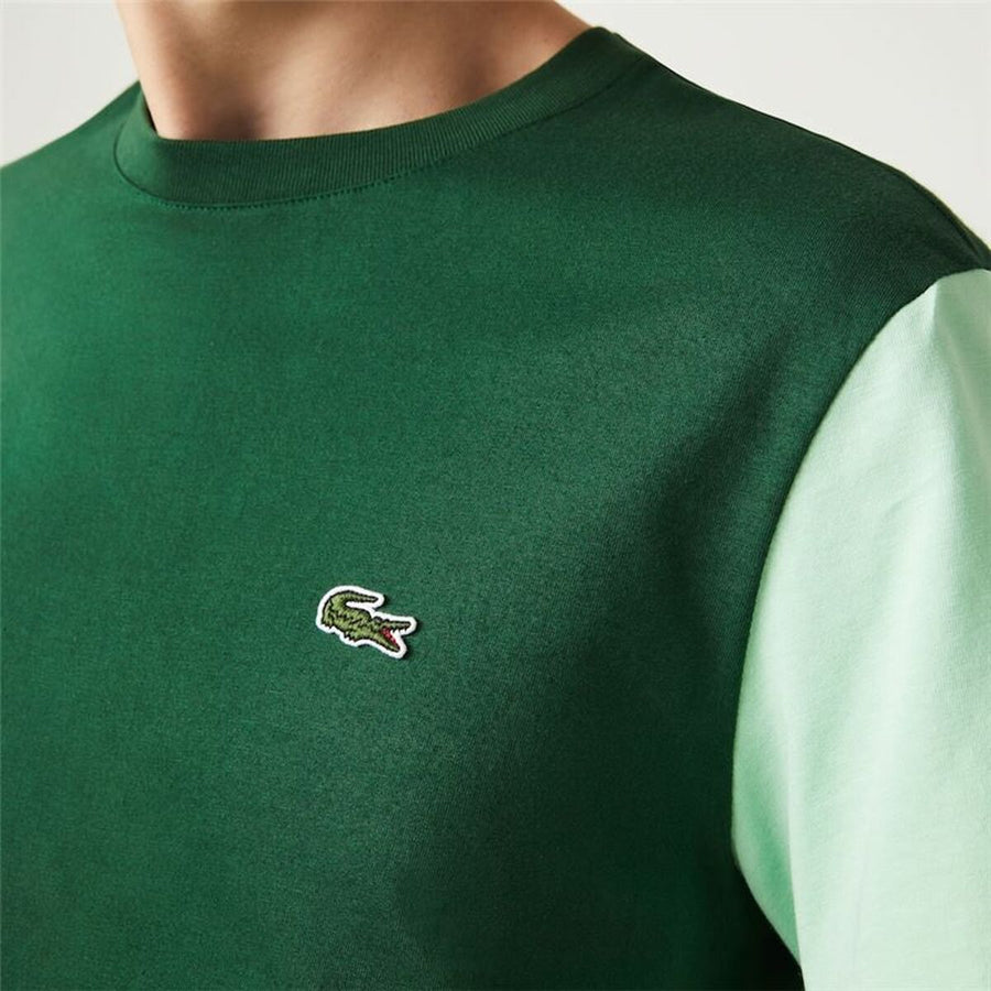 Maglia a Maniche Corte Uomo Lacoste Tee-Shirt Verde Uomo