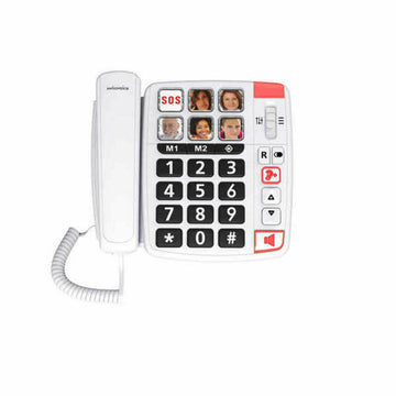 Telefono Fisso per Anziani Swiss Voice XTRA 1110 Bianco