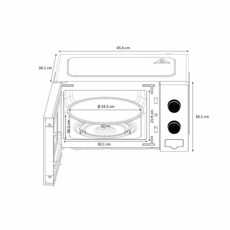 Microonde con Grill Oceanic MO20B11 20 L 20 L