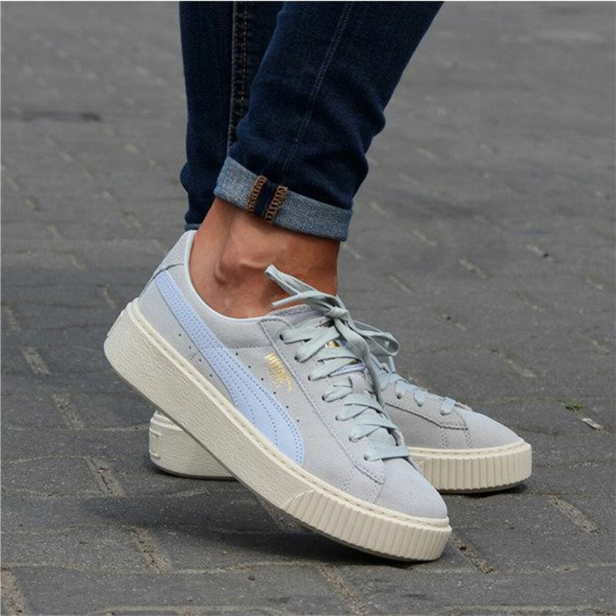 Scarpe Sportive da Donna Puma Suede Platform Grigio chiaro