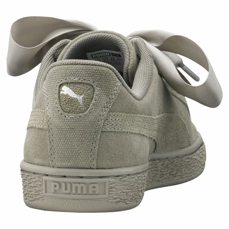 Scarpe Sportive da Donna Puma Suede Heart Pebble Grigio