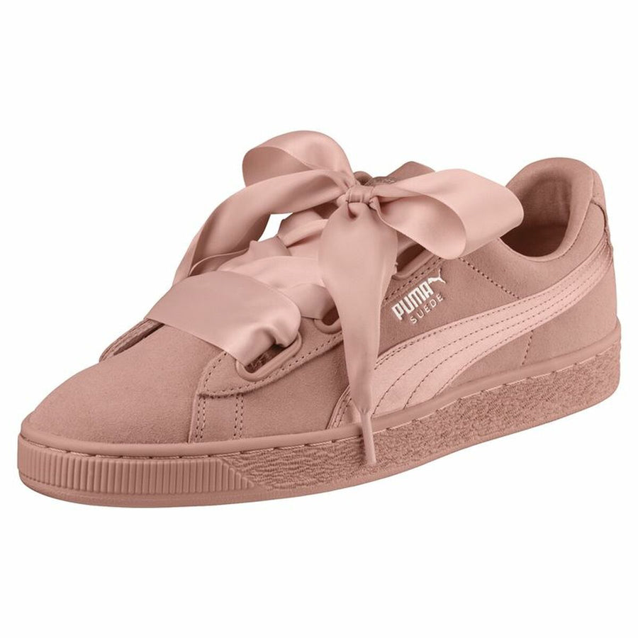 Scarpe Sportive da Donna Puma Suede Heart Ep Giallo