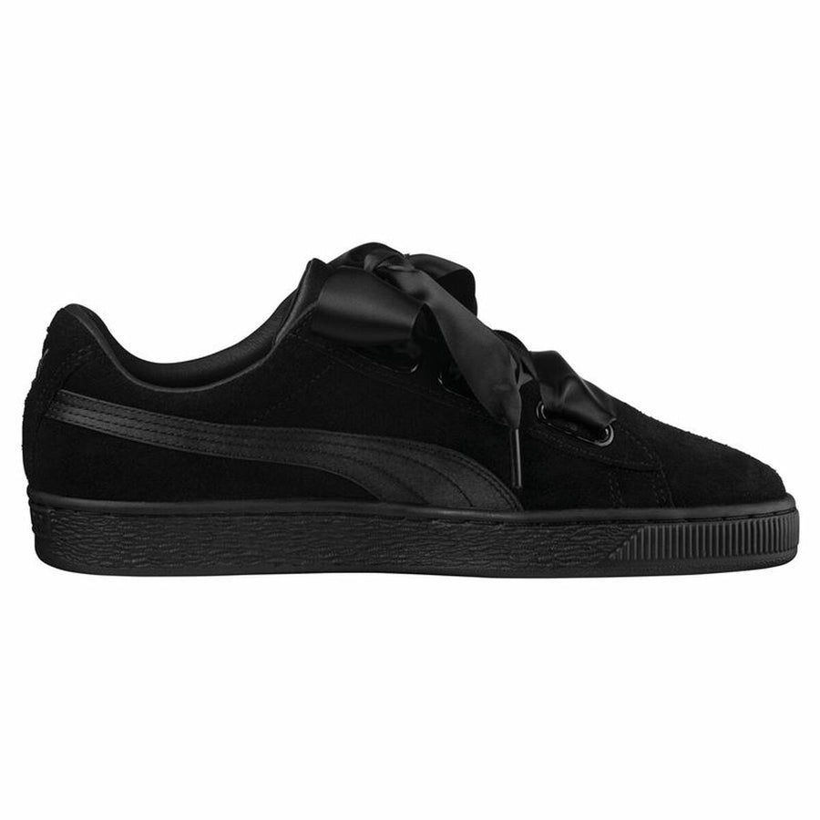 Scarpe Casual da Donna Puma Suede Heart Ep Nero