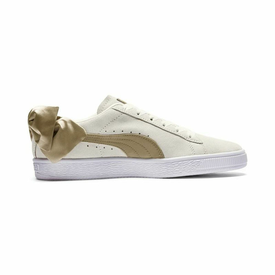 Scarpe Casual da Donna Puma Sportswear Suede Bow Varsity Beige