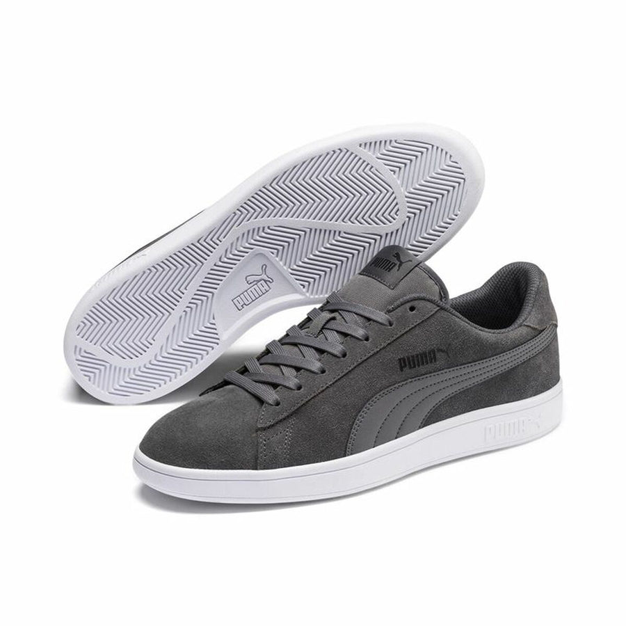 Scarpe da Tennis Casual Uomo Puma Smash V2  Grigio