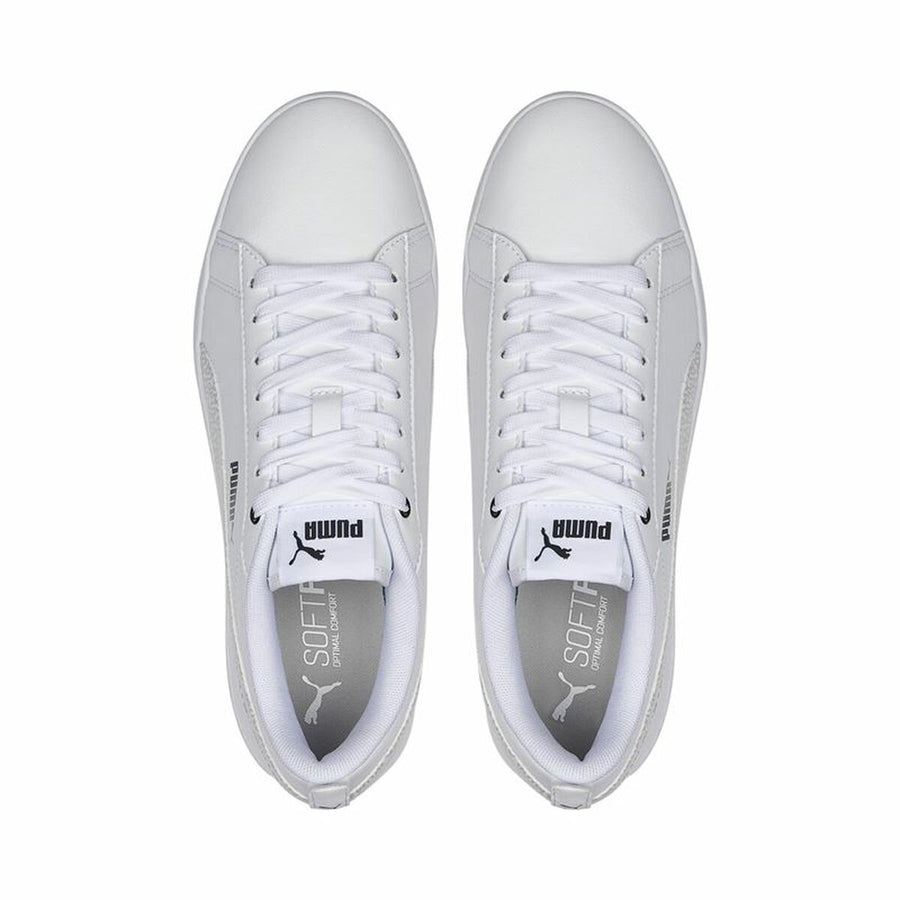 Scarpe da Tennis Casual Donna Puma Smash Wns v2 Bianco