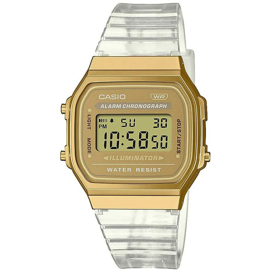 Orologio Unisex Casio VINTAGE COLLECTION - TRANSPARENT BAND - GOLD (Ø 36 mm)