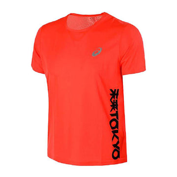 Maglia a Maniche Corte Uomo Asics Tokyo Ventilate Arancio