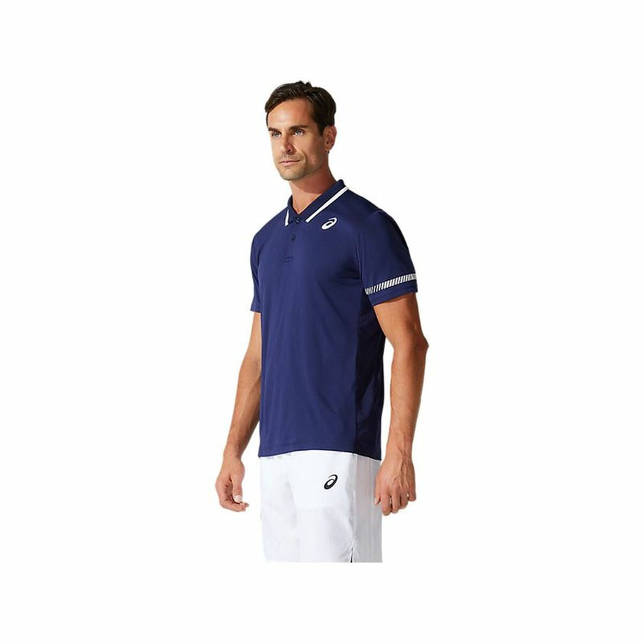 Polo a Maniche Corte Uomo Asics Court Blu scuro