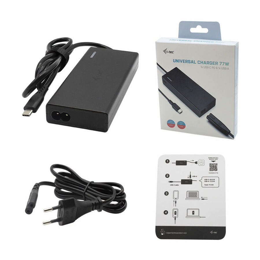 Caricabatterie Portatile i-Tec CHARGER-C77W