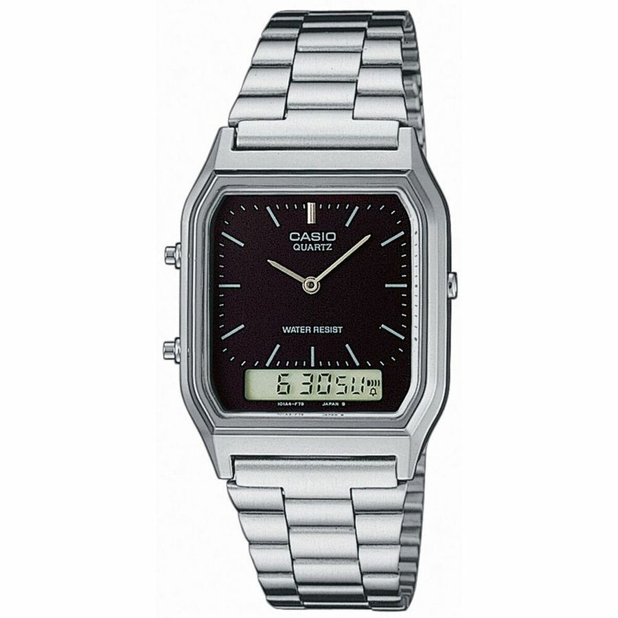 Orologio Unisex Casio Nero Argentato