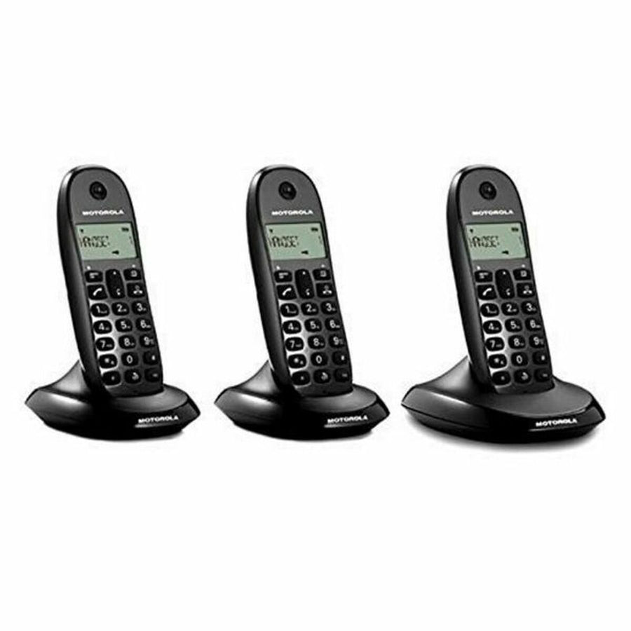 Telefono Senza Fili Motorola C1003LB+ Trio (3 Pcs) Azzurro Nero