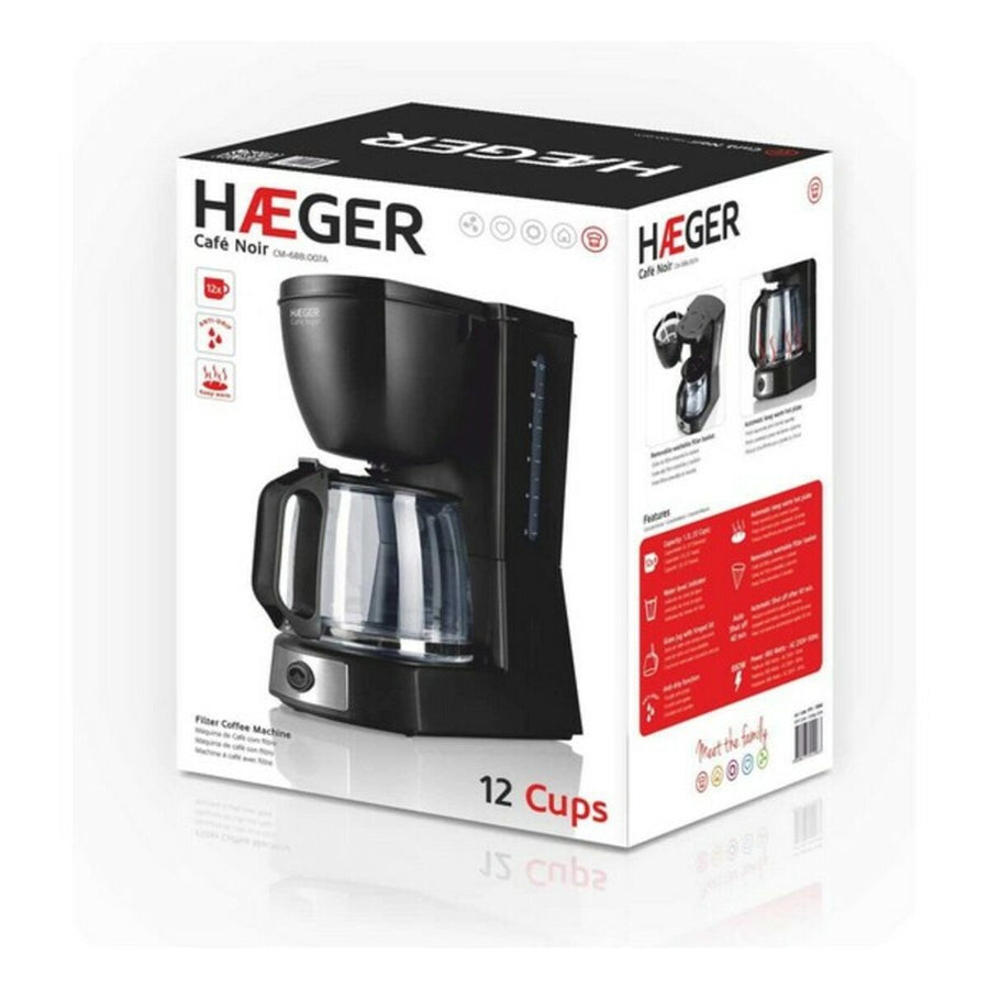 Caffettiera Americana Haeger CM-68B.007A Nero 680 W 680 W