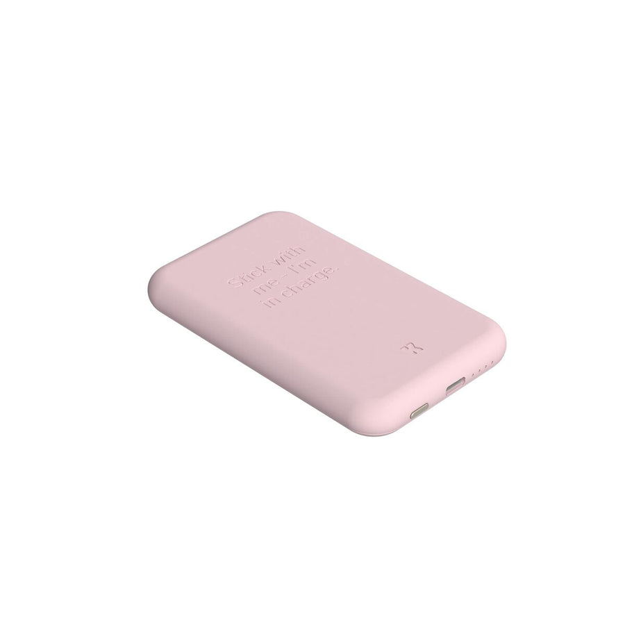 Power Bank con Caricabatterie senza fili Kreafunk Rosa 5000 mAh