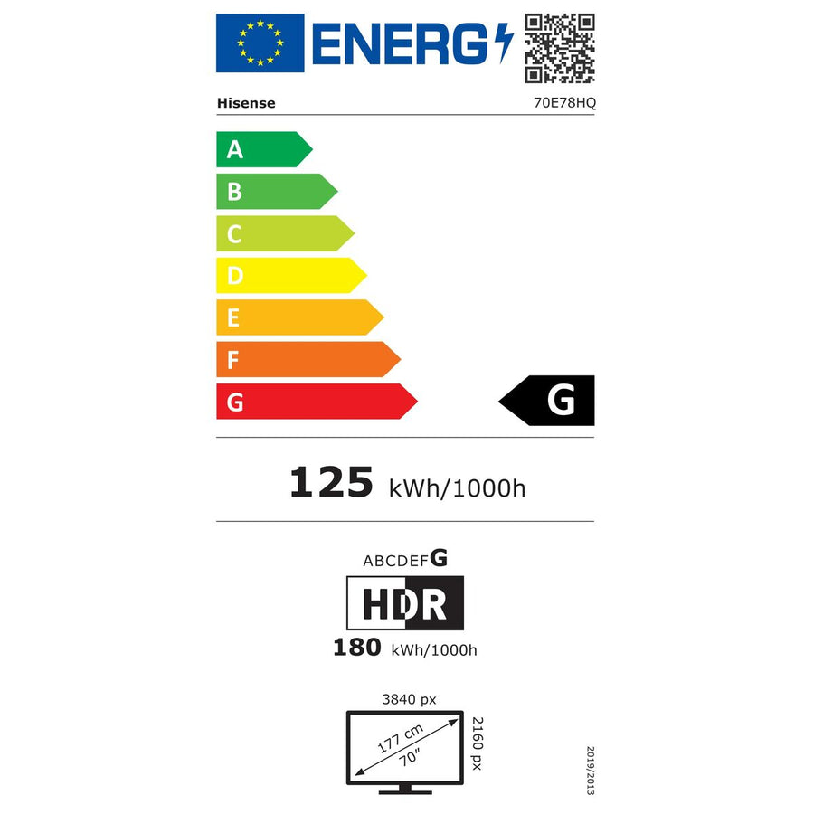 Smart TV Hisense 70E7HQ Wi-Fi 70