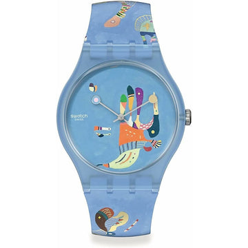 Orologio Uomo Swatch BLUE SKY, BY VASSILY KANDINSKY (Ø 41 mm)