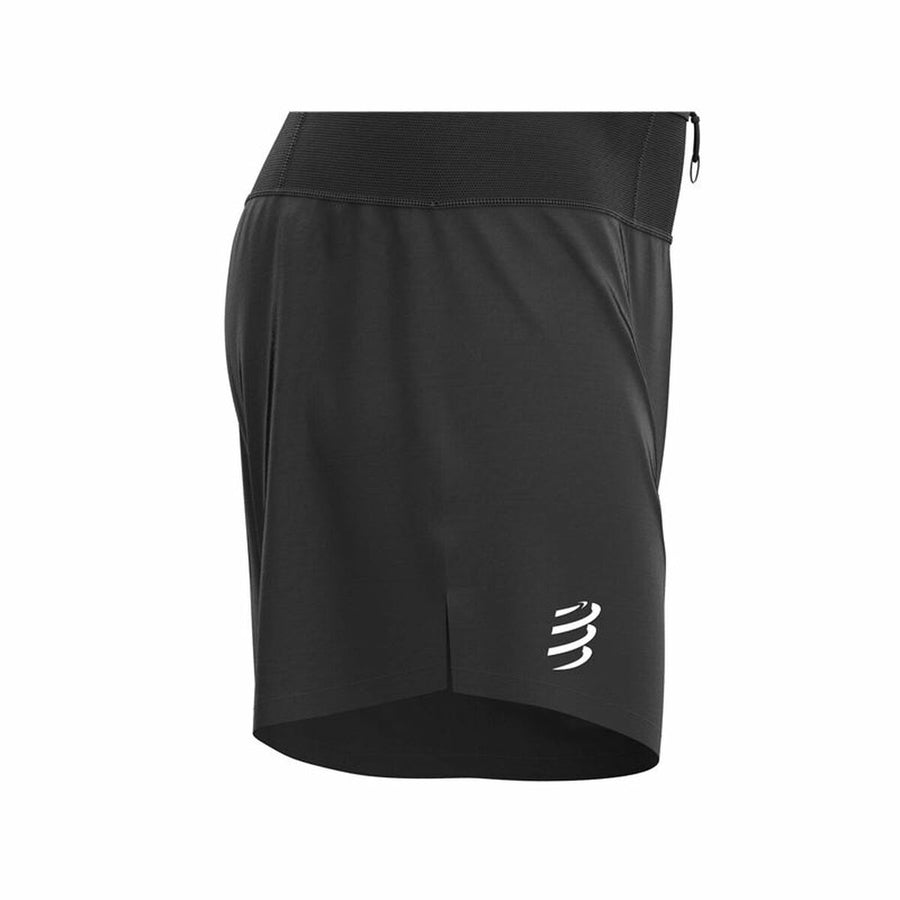 Pantaloni Corti Sportivi da Uomo Compressport Trail 2-in-1 Nero