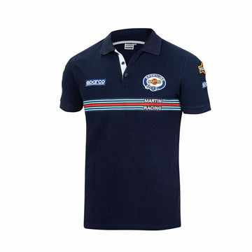 Polo a Maniche Corte Sparco MARTINI-R L Blu Marino