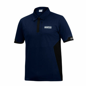 Polo a Maniche Corte Uomo Sparco S01367BMNR2M Blu/Nero M