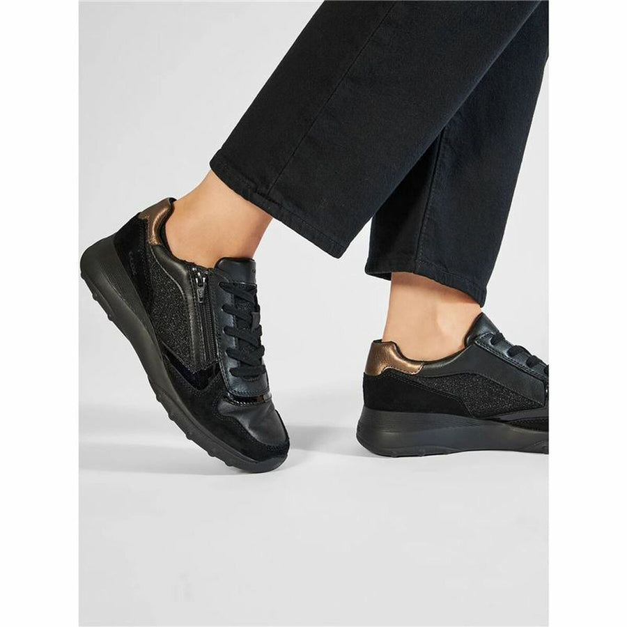 Scarpe da Tennis Casual Donna Geox Alleniee Nero