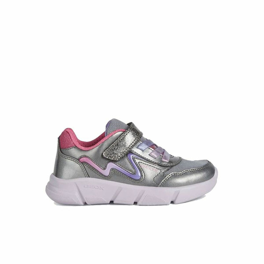 Scarpe Sportive per Bambini Geox Aril Grigio Argentato