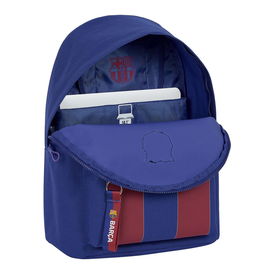 Zaino per Portatile F.C. Barcelona Rosso Blu Marino 31 x 41 x 16 cm