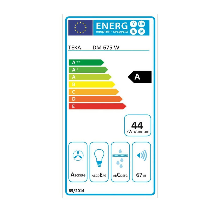 Cappa Classica Teka 40476230 60 cm 603 m3/h 67 dB 278W Bianco