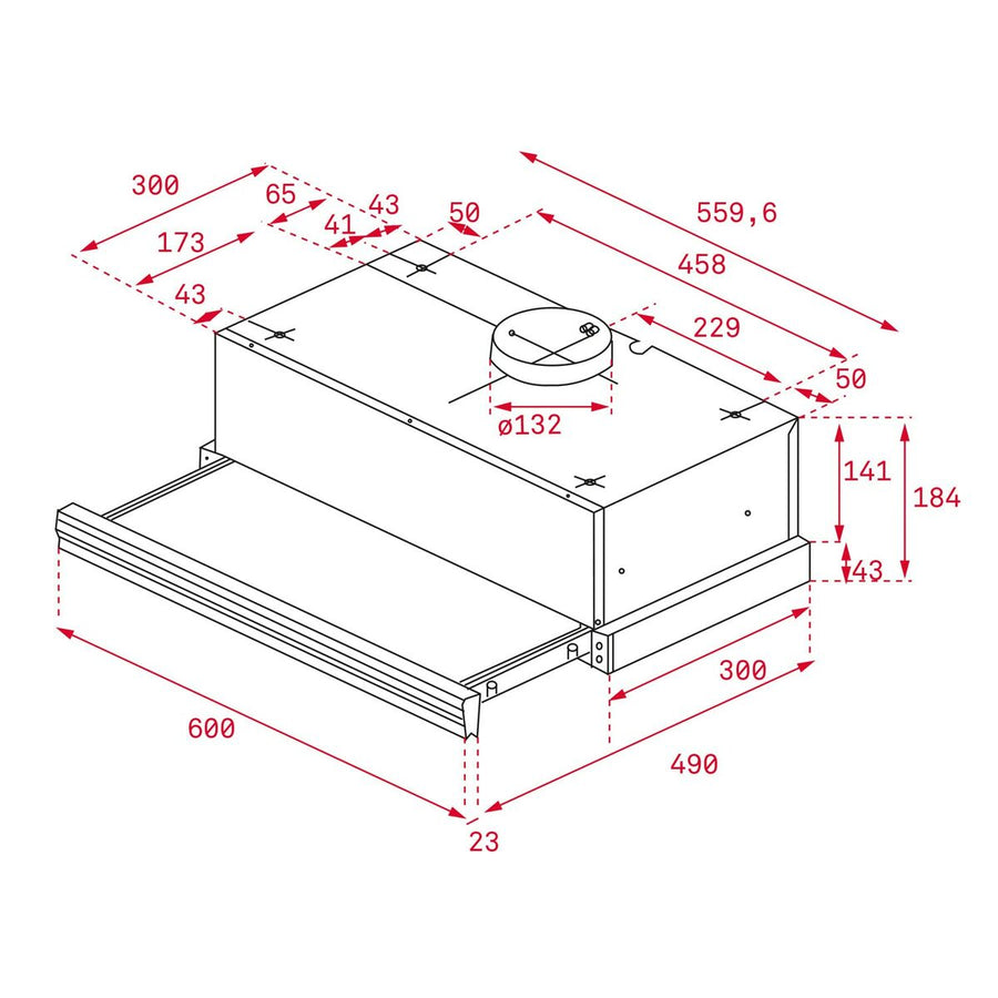 Cappa Classica Teka CNL6415BK 60 cm 385 m3/h 64 dB 110W