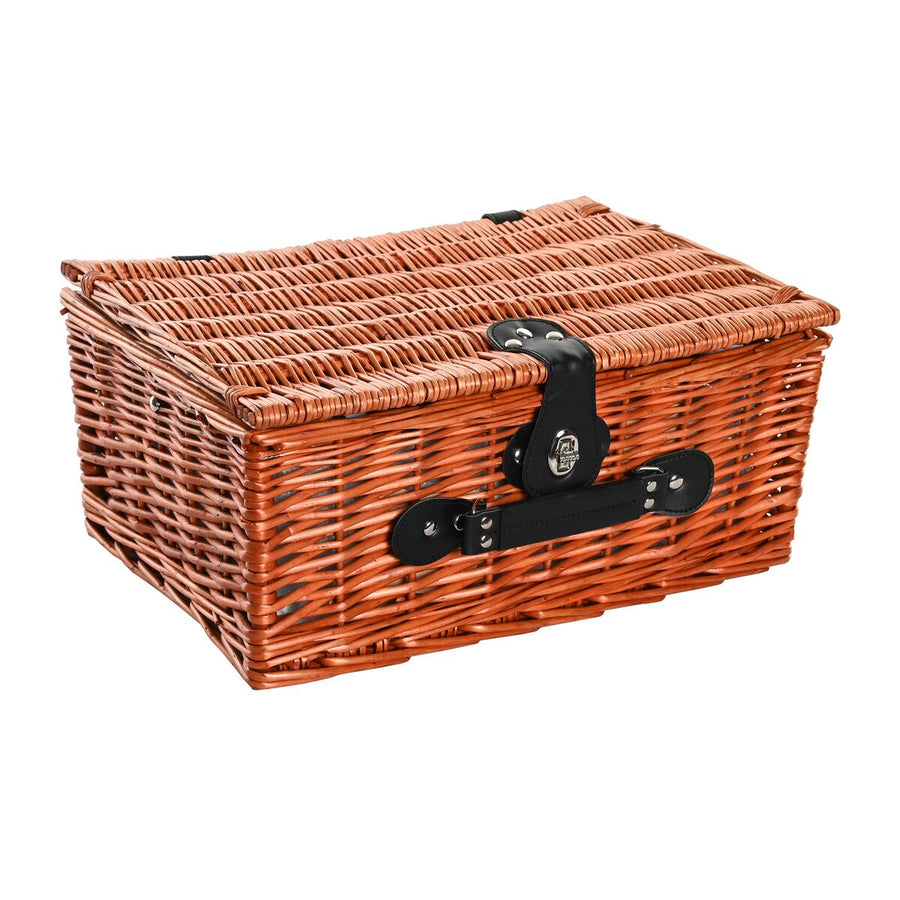 Cestino DKD Home Decor Picnic Rosso Naturale vimini 48 x 28 x 18 cm