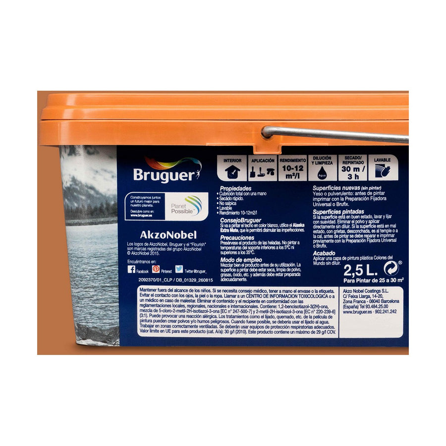 Vernice per plastica Bruguer Boreal Contrast 2,5 L Arancio