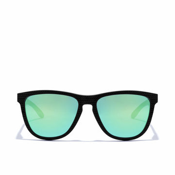 Occhiali da sole polarizzati Hawkers One Raw Carbon Fiber Nero Verde Smeraldo (Ø 55,7 mm)
