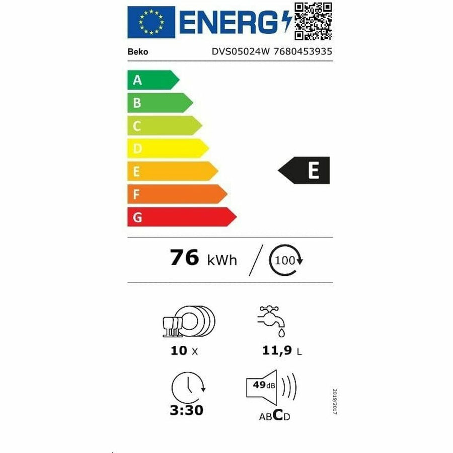 Lavastoviglie BEKO DVS05024W Bianco 45 cm (45 cm)