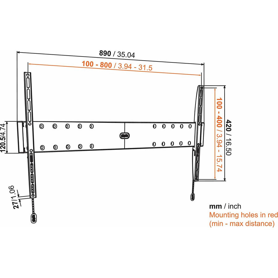 Supporto TV Vogel's PHW100L 80