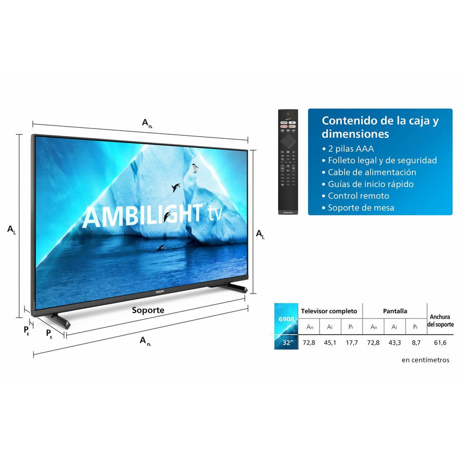 Smart TV Philips 32PFS6908 Full HD 32